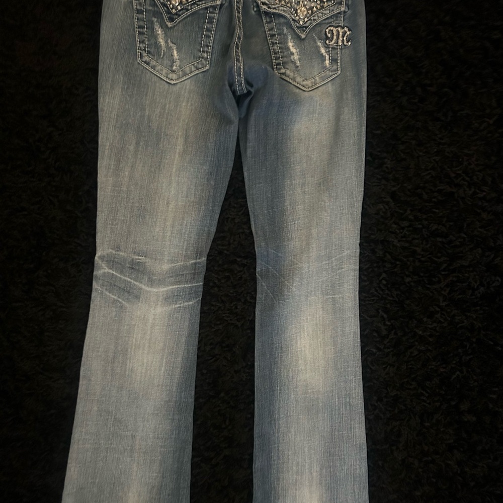 Miss Me Light Blue Embellished Boot Cut Jeans